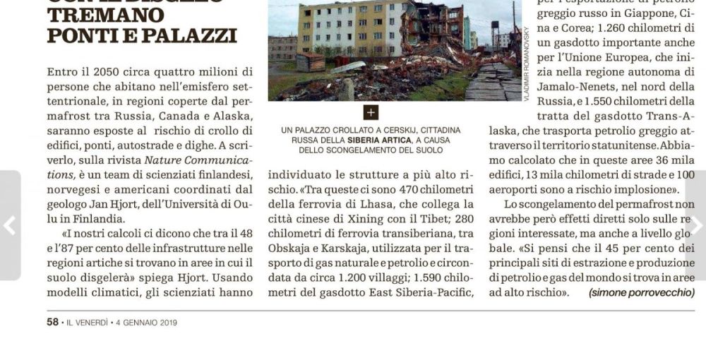 Con il disgelo tremano ponti e palazzi